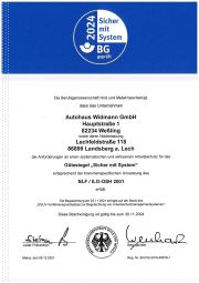 Gütesiegel Sicher mit System
